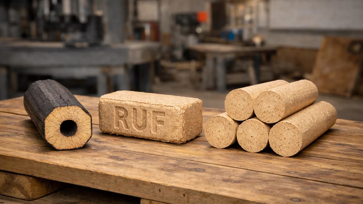 Виды топливных брикетов и пеллет: Pini & Kay, RUF, Nestro