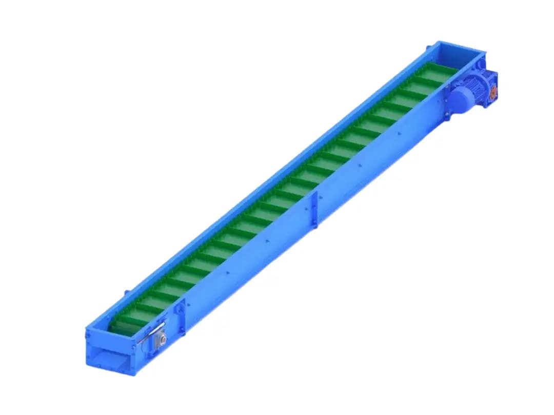 Ленточный транспортер с гофробортом